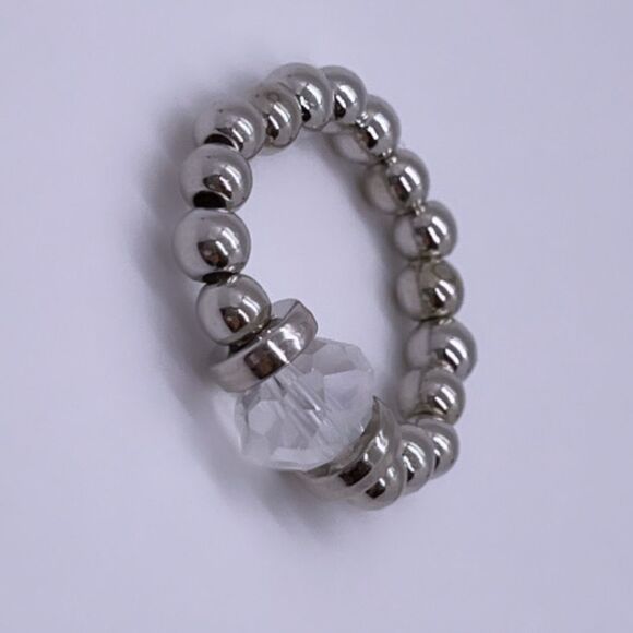 NIB Wool + Pepper Co. Iridescent & Silver Ring - Picture 4 of 8